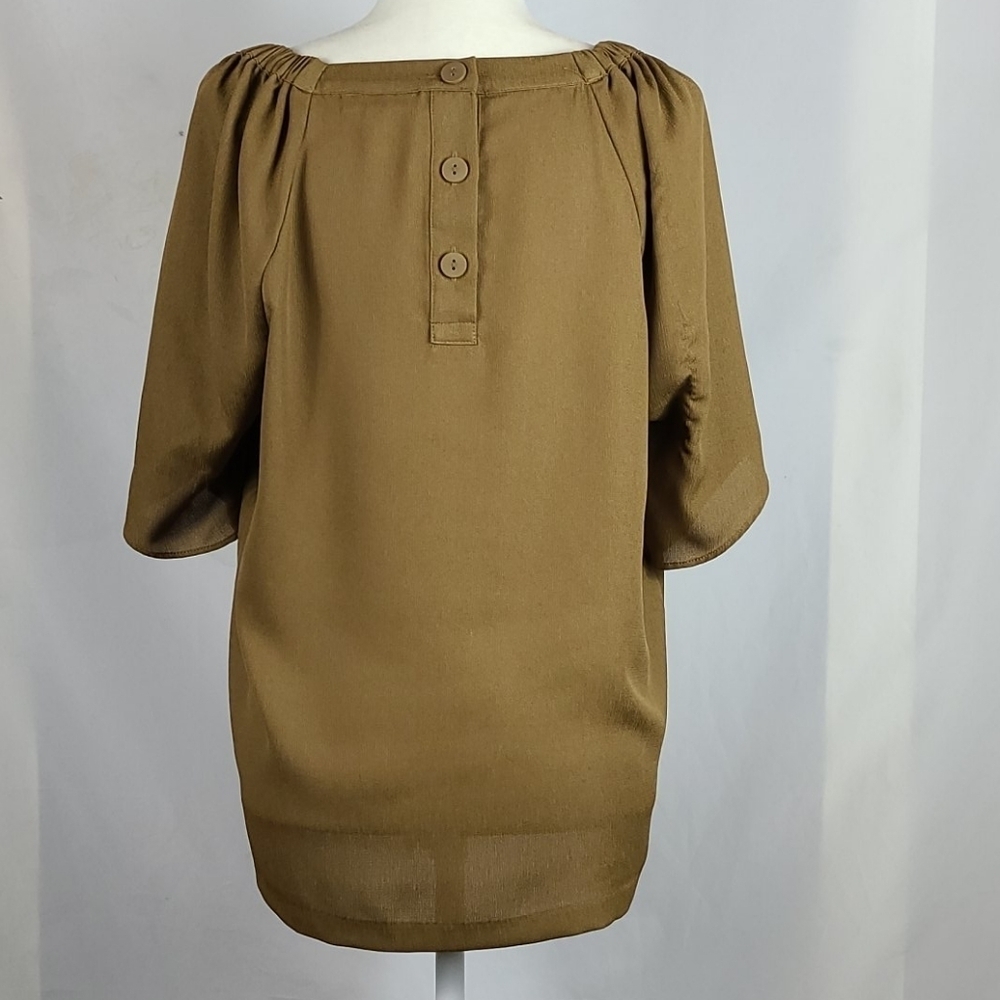 Prologue Olive Square-Neck Dolman Sleeve Blouse - Picture 3 of 13